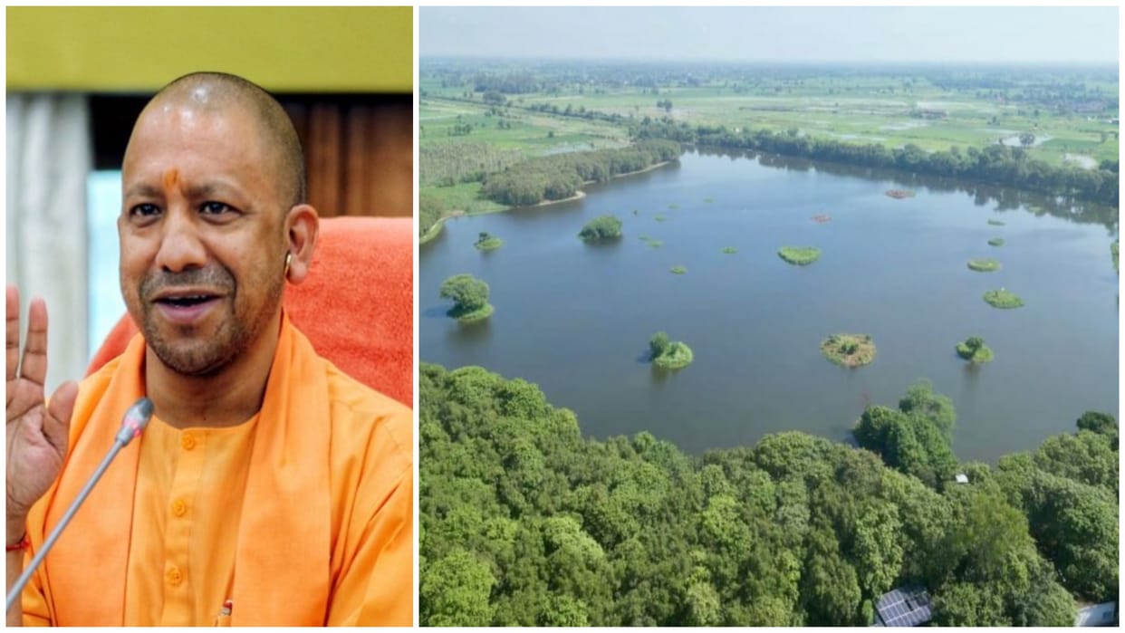 UP Govt CM Yogi Adityanath Wetlands Protection to save Water Environment Special Campaign event coverage