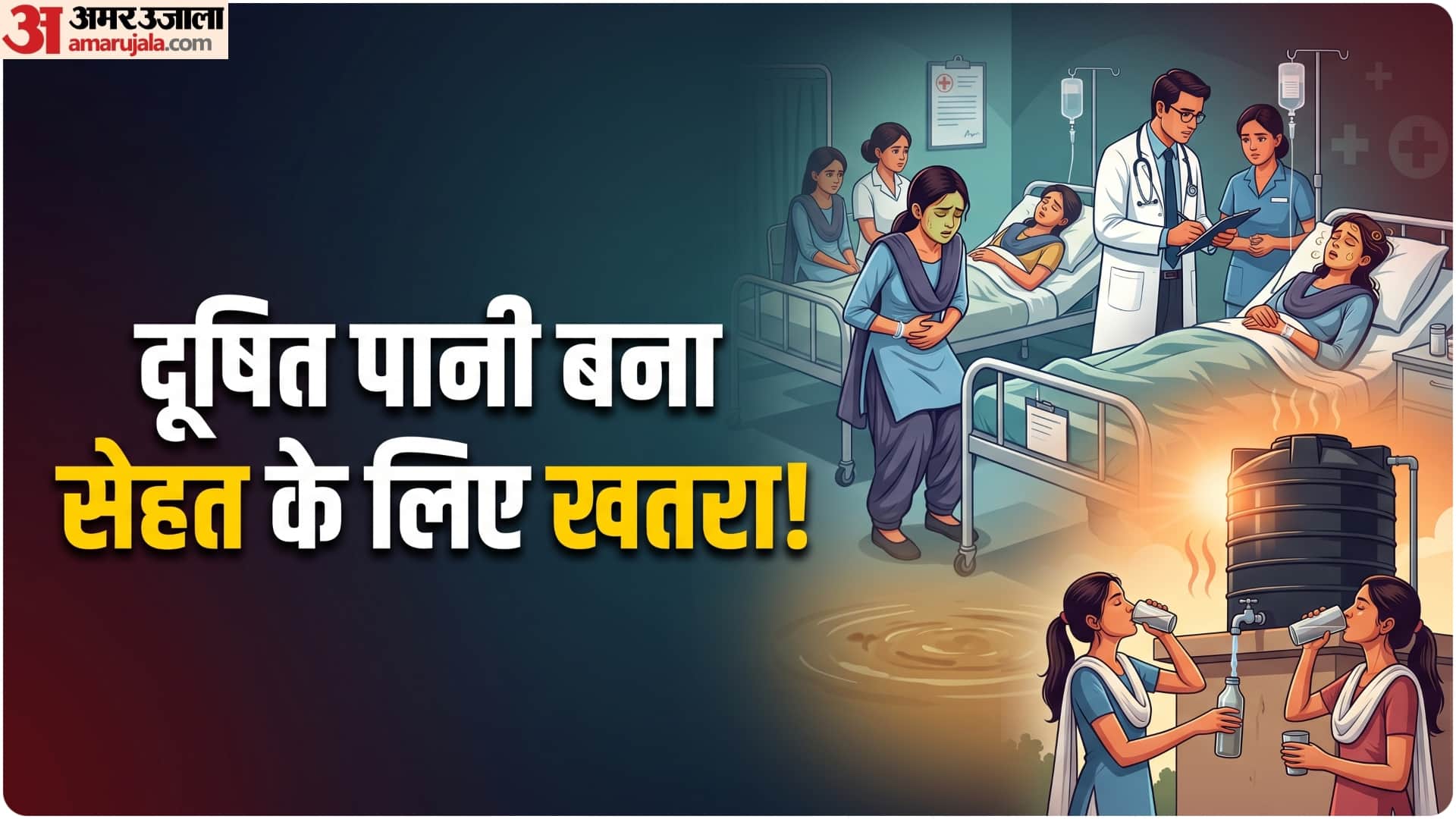 टंकी का पानी पीने से छात्राएं बीमार