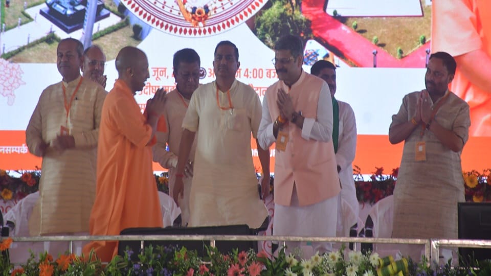 CM Yogi in Moradabad: 'Injustice was done to the Harihar Temple; now, Ram Rajya not Babar's rule will prevail