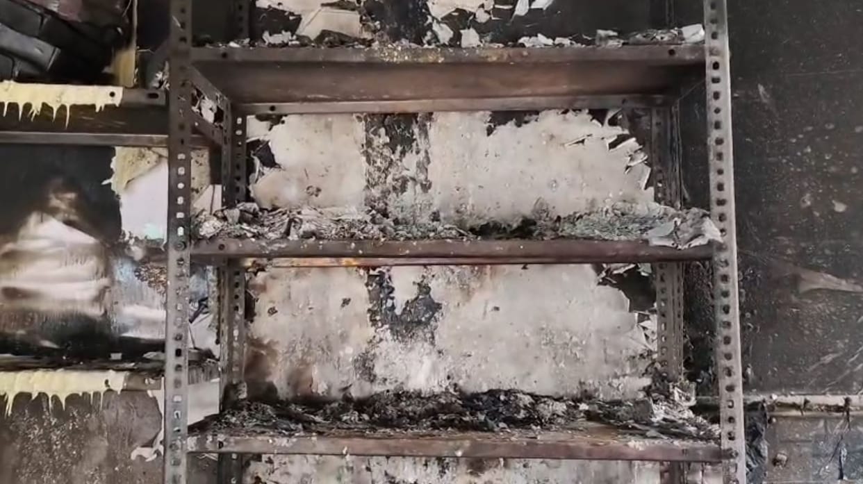 fire broke out in a sweet shop