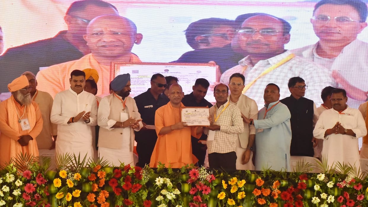 Faces lit up with joy when displaced families received Citizenship and land ownership certificates