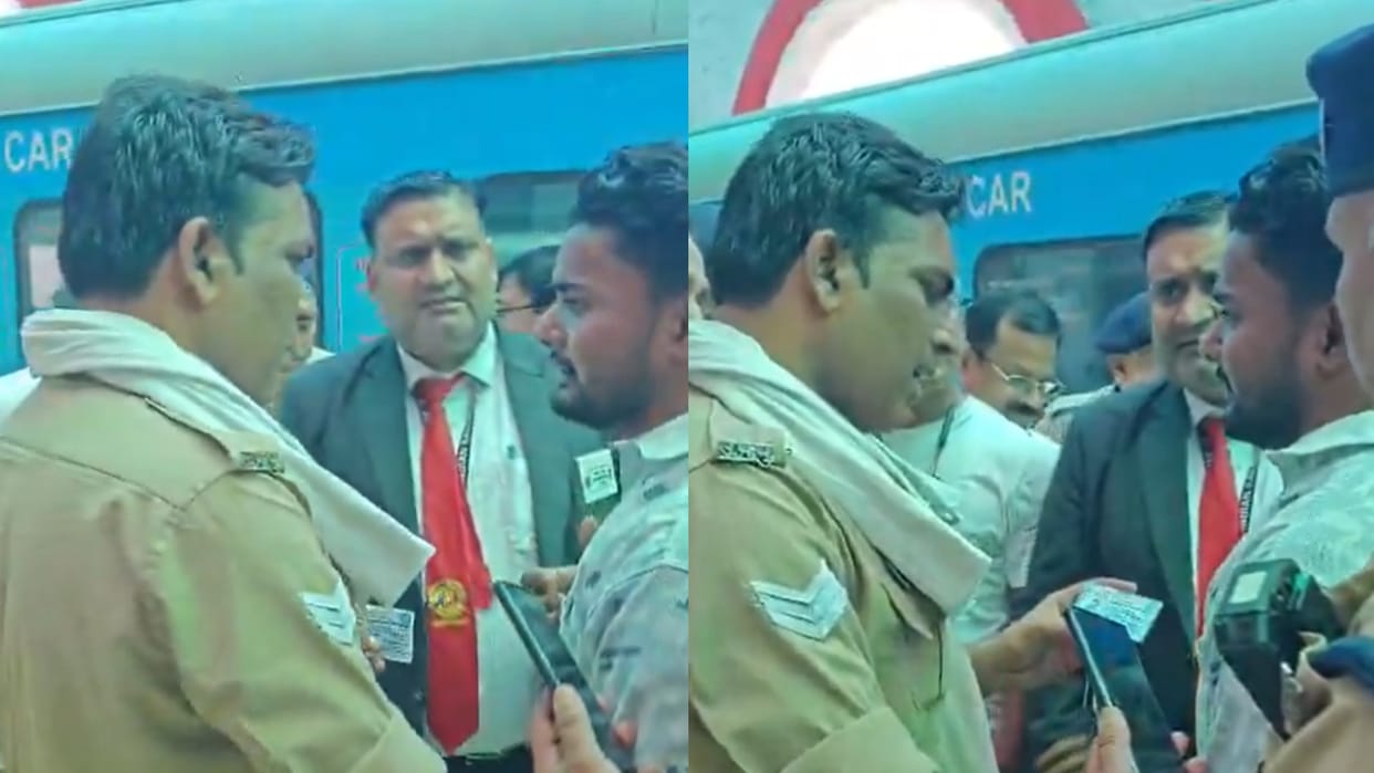 Fake Tte Checking Tickets And Taking Fine In Shatabdi Express When Real Tte Came Clash Erupted