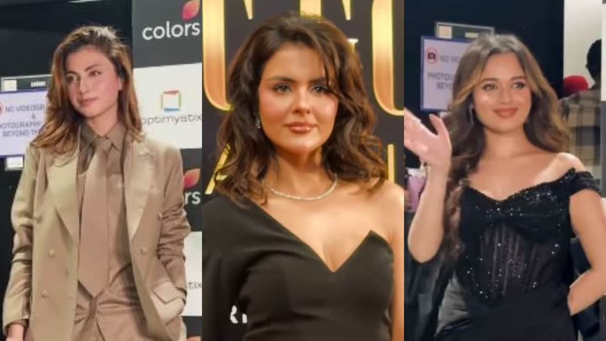 Nia Sharma Farhana Bhatt and Priyanka Chahar reached in mumbai event