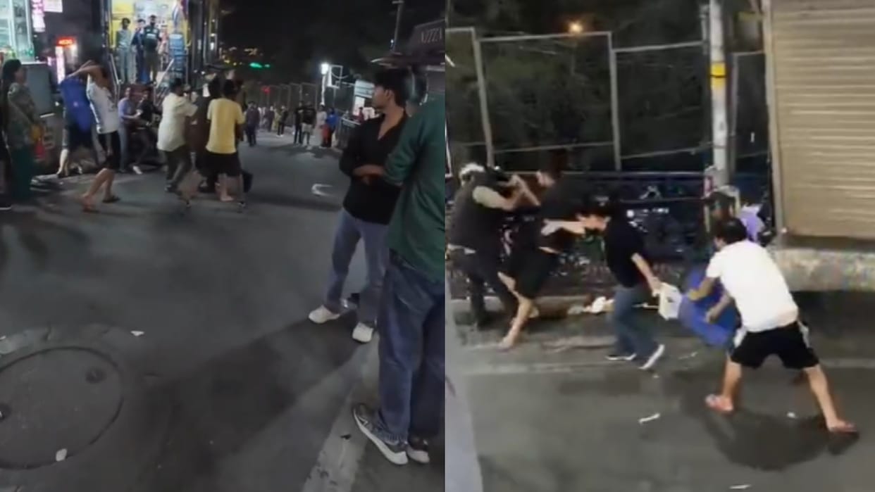 Mussoorie News Altercation between locals and tourists leads to a scuffle and commotion detained one person