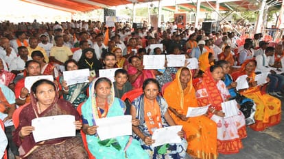 Faces lit up with joy when displaced families received Citizenship and land ownership certificates