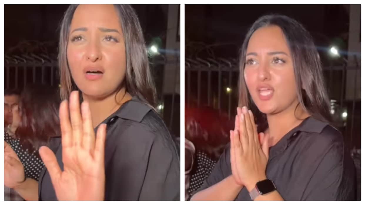 Sonakshi Sinha Get Irritated With Paps As She Steps Out With Zaheer Iqbal And Shatrughan Sinha See Viral video