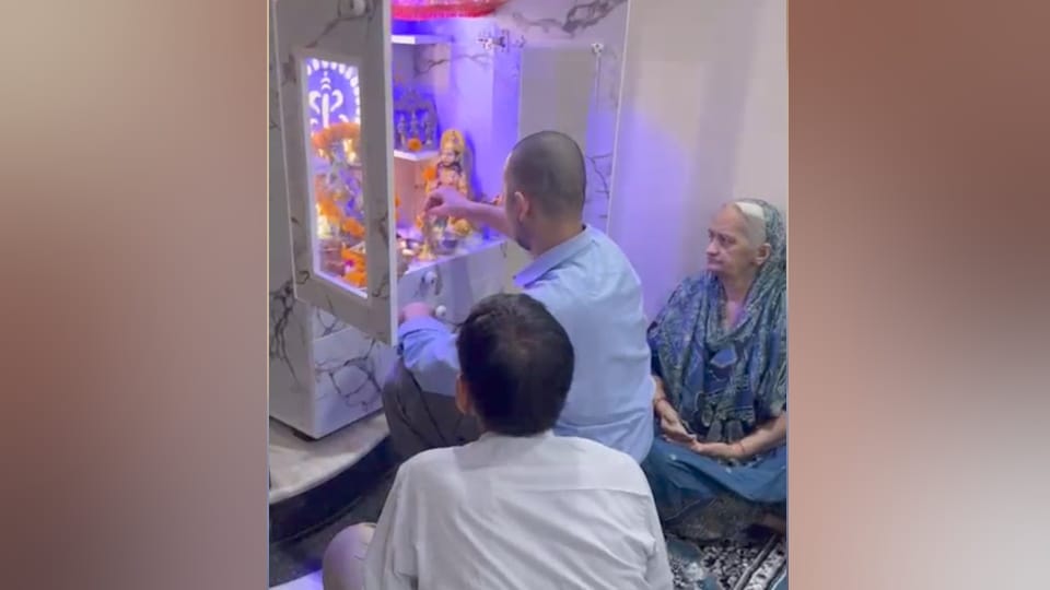 Shamli Conversion Ayush Malik returns to Hinduism video of him performing puja goes viral in Shamli