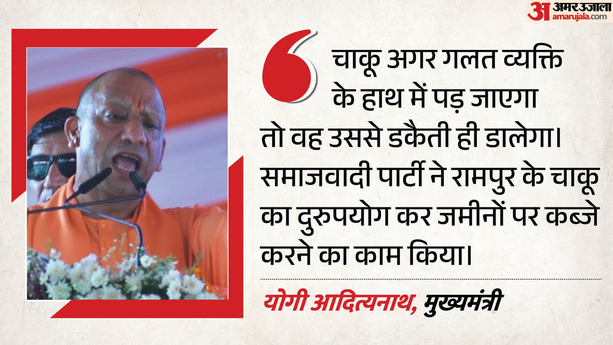 CM Yogi arrives in Rampur; inaugurates and lays foundation stone 102 projects worth ₹690 crore