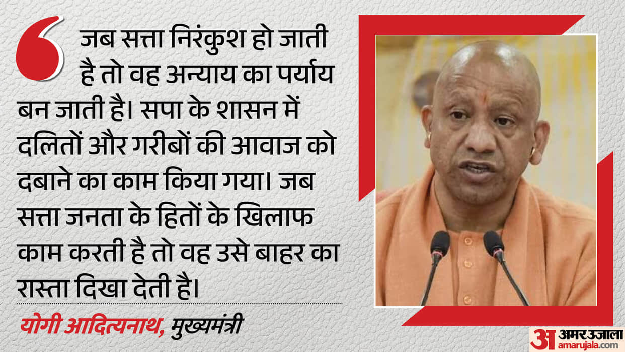 Yogi attacks SP: 'When the knife fell into the wrong hands, it was used for robbery and land grabbing