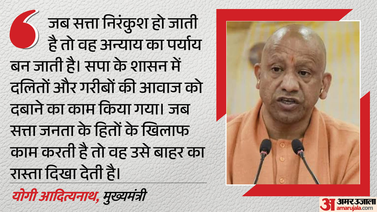 Yogi attacks SP: 'When the knife fell into the wrong hands, it was used for robbery and land grabbing