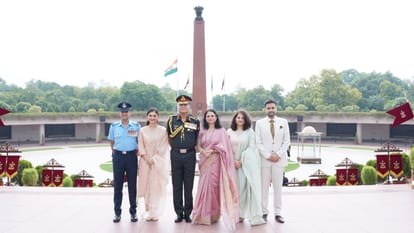 indian army chief Dhiraj Seth salutes his father Lt Gen KM Seth emotional moments gone viral
