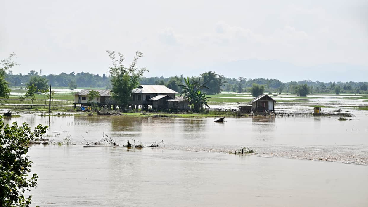 Flood havoc in Assam Over 46000 people across six districts affected