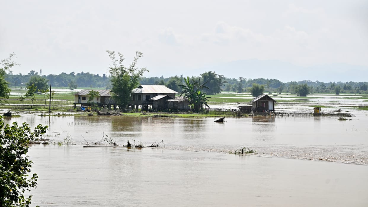 Flood havoc in Assam Over 46000 people across six districts affected