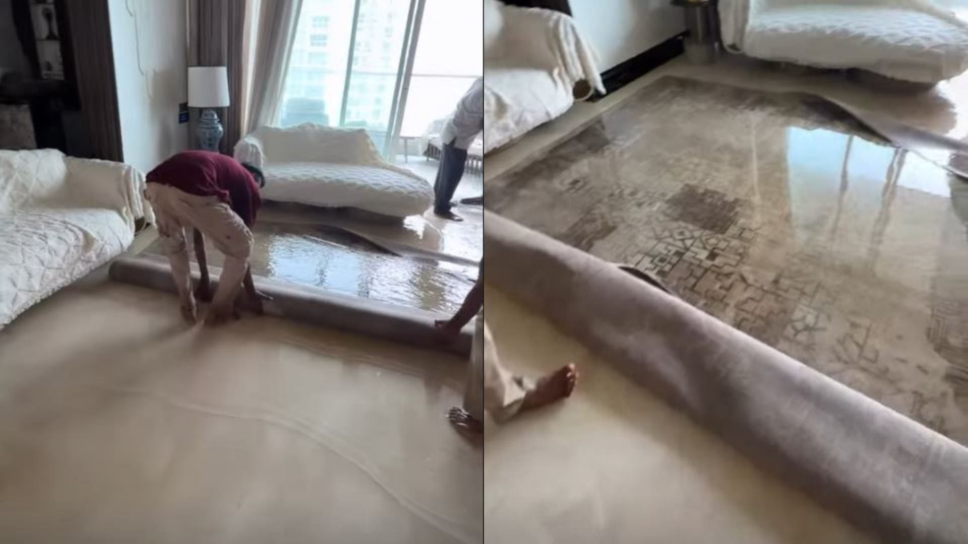 Mumbai rains flood Ashnoor Kaurs living room and balcony Actress shares video