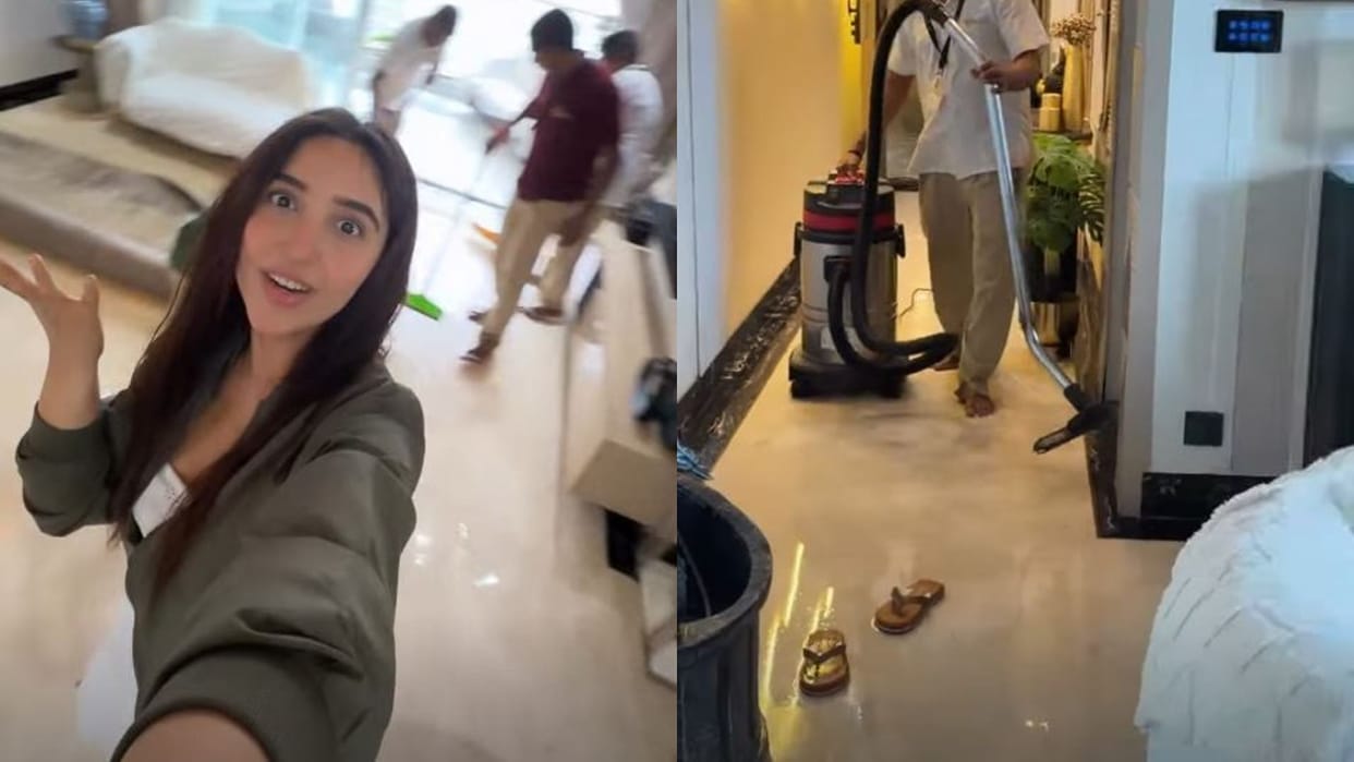 Mumbai rains flood Ashnoor Kaurs living room and balcony Actress shares video