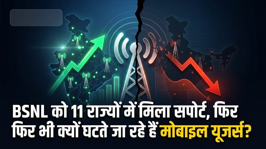 BSNL के मई 2026 के आंकड़े: कई राज्यों में बढ़े ग्राहक, लेकिन कुल यूजर बेस में आई बड़ी गिरावट TRAI Report: BSNL Gains Customers in 11 States but Overall Mobile User Base Declines