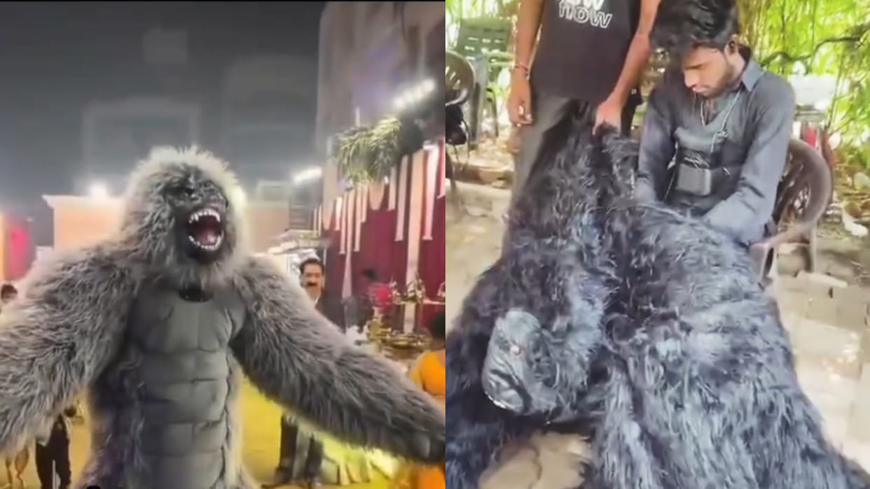 Bareilly man becomes gorilla at weddings revealed the struggles of the inside viral video