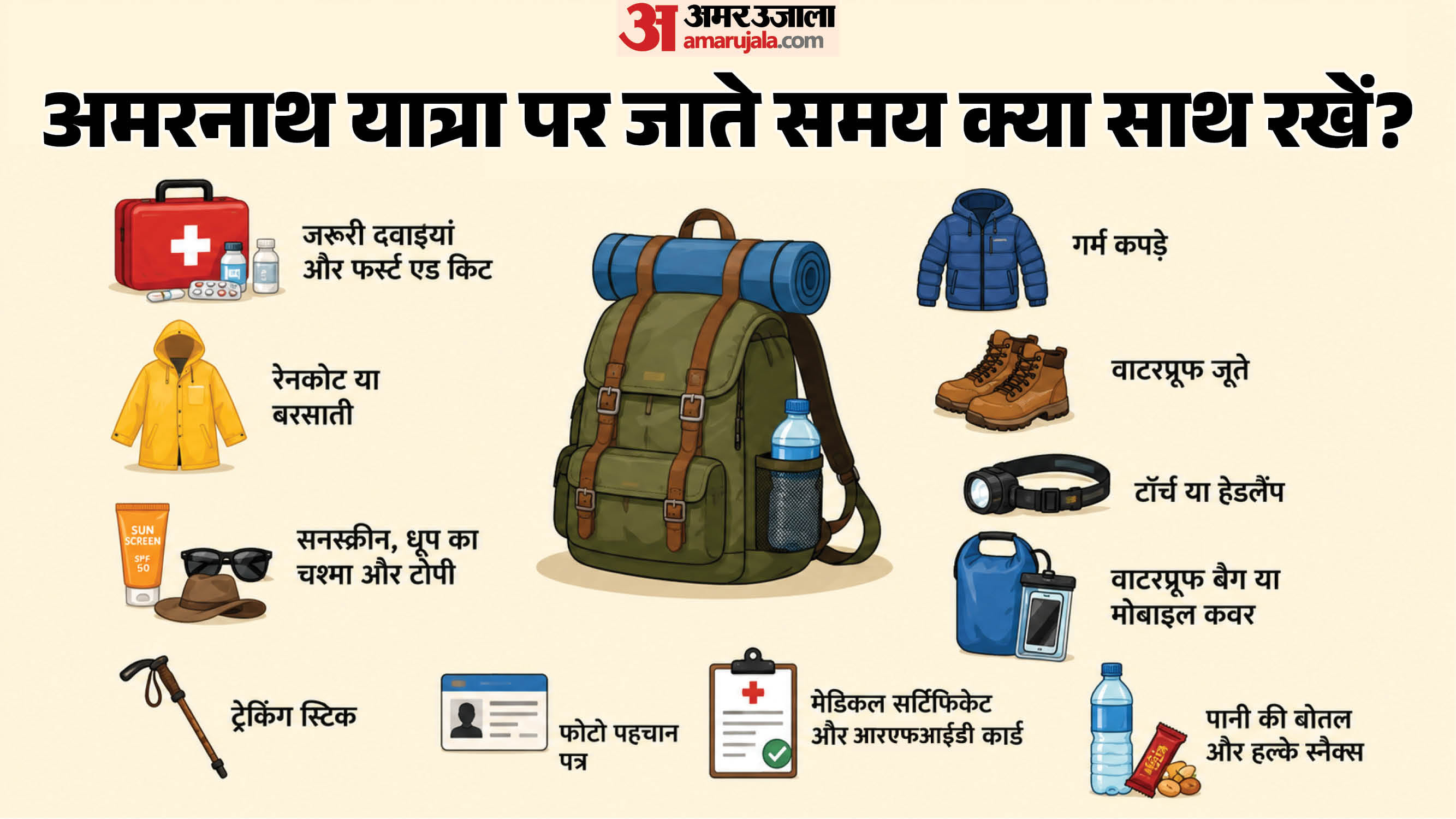 क्या साथ रखें?