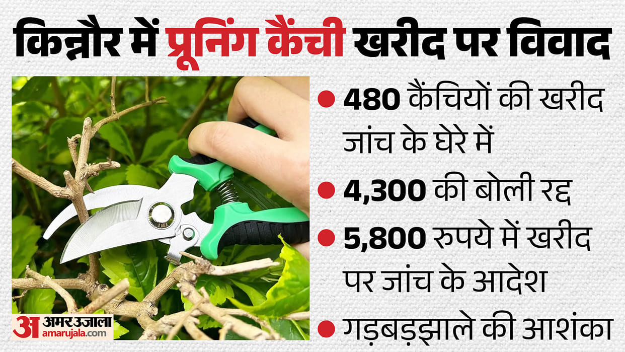 kinnaur pruning shears tender controversy watershed scheme investigation