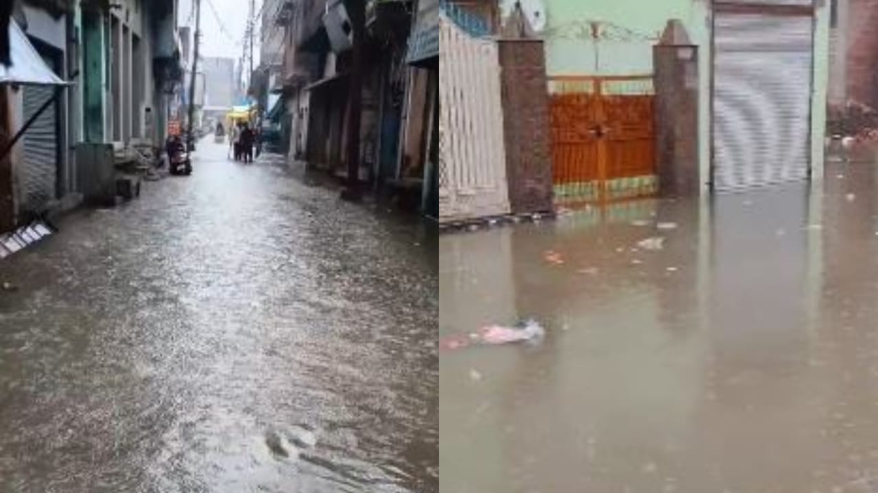 heavy rain disrupts normal life in Budaun waterlogging on the roads