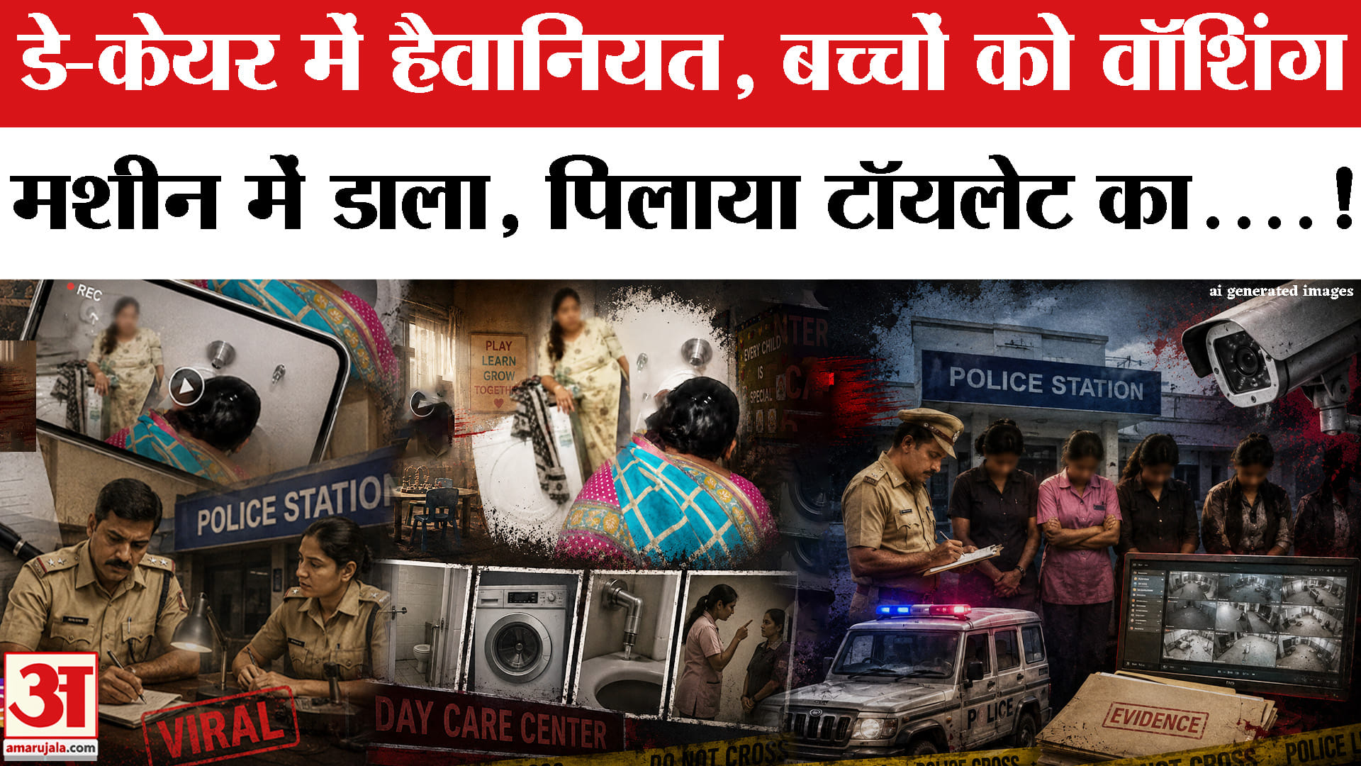 -केयर में बच्चों के साथ नैनी की हैवानियत