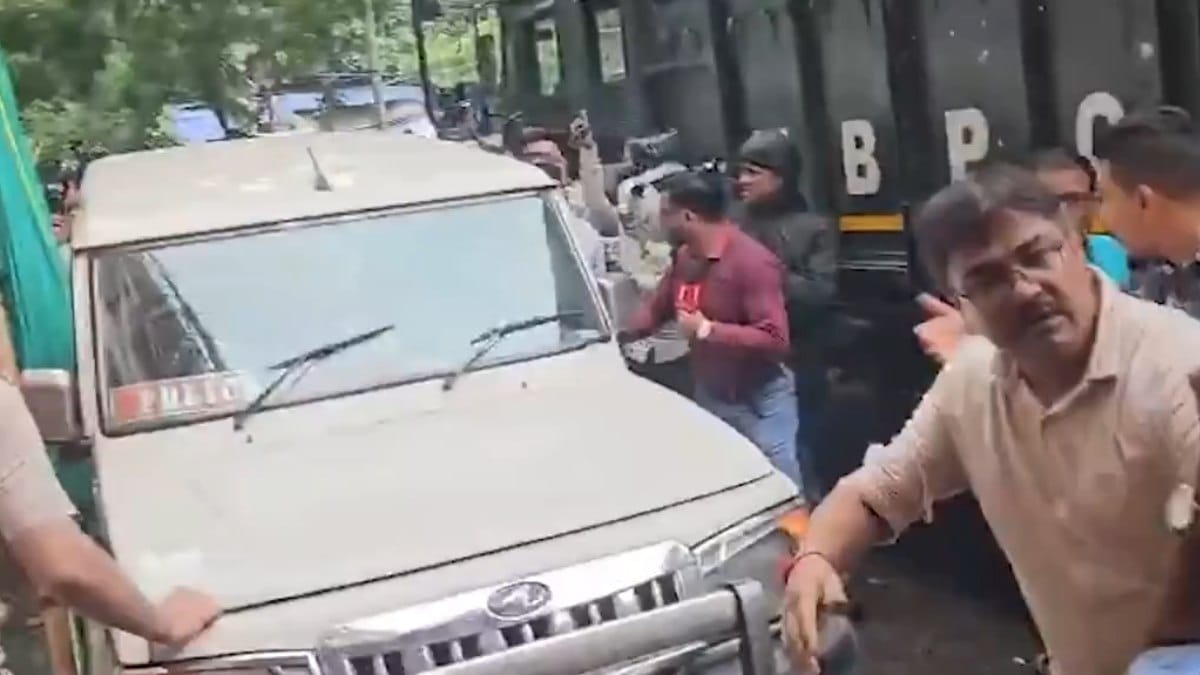 TMC Councilor Debraj Chakrabarti Court Appearance Eggs Thrown Barasat Court Police Custody ED Probe