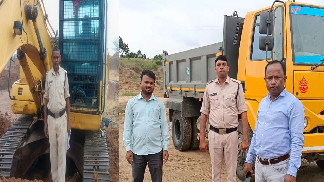 Major Action on illegal mining in Chhattisgarh