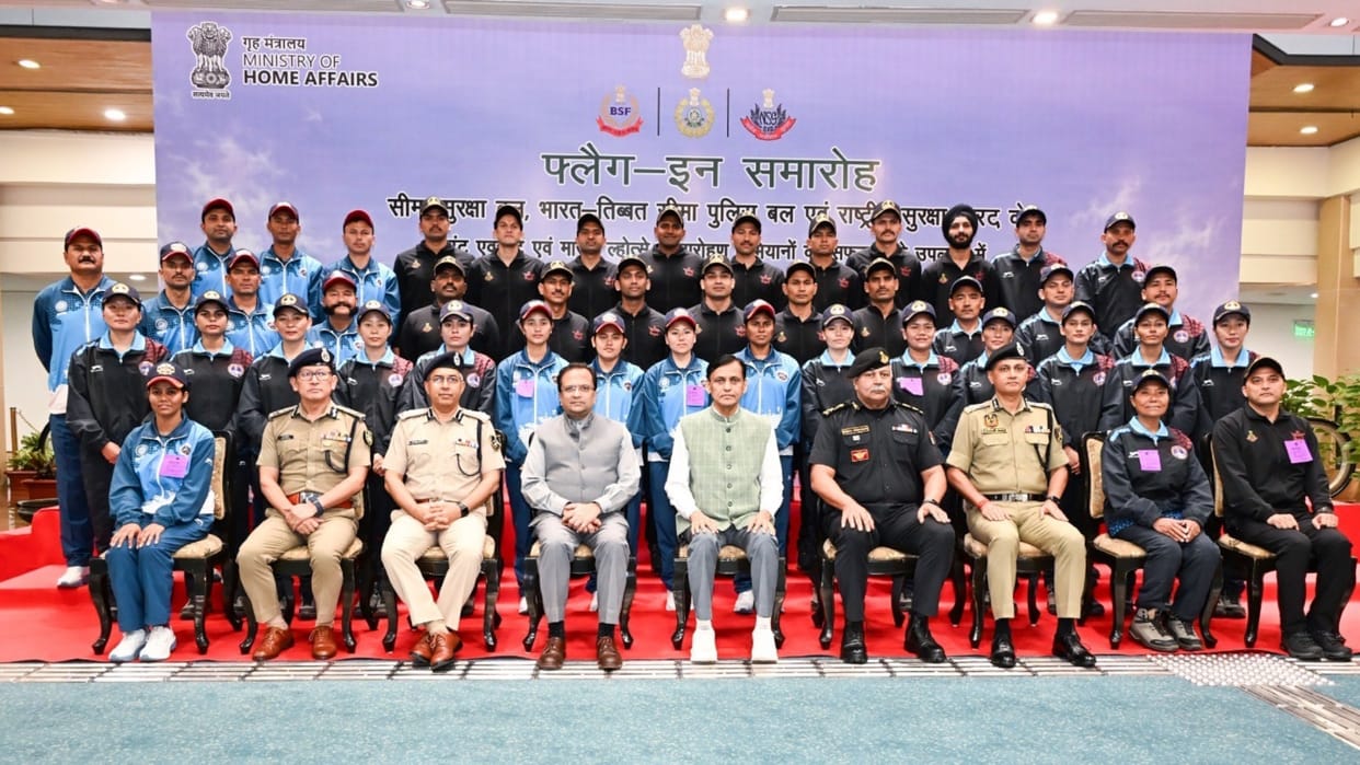 ITBP-BSF-NSG: Mountaineering teams from the three forces honored