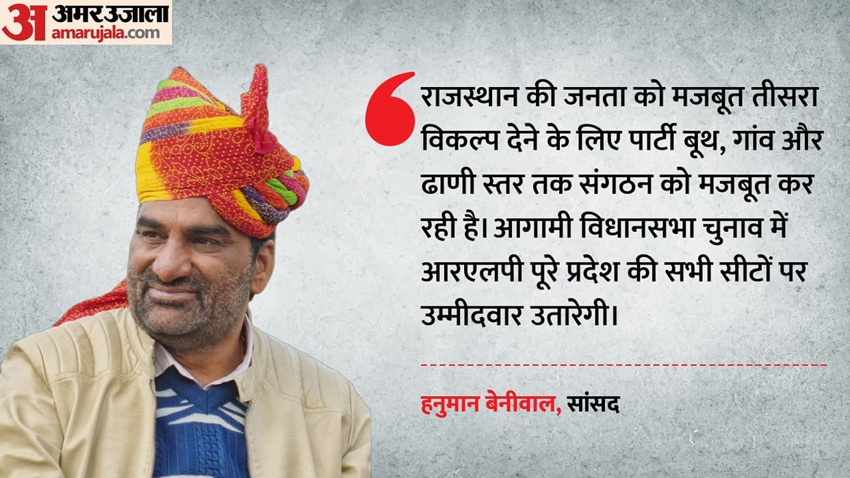 Hanuman Beniwal's major announcement: Will not join the NDA; will contest the 2028 election as a third force.