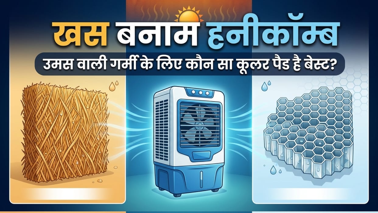 Khas vs Honeycomb Pads: Which Cooler Pad Blowing Coldest Air in Humid Summer