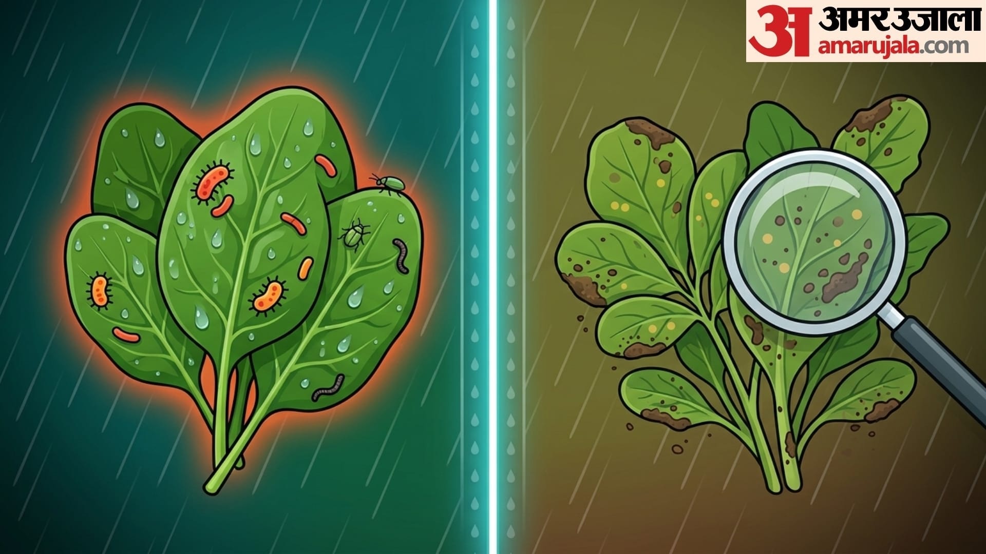 Should You Avoid Leafy Vegetables During Heavy Rain barish me pattedar sabji khaye ya nhi disprj