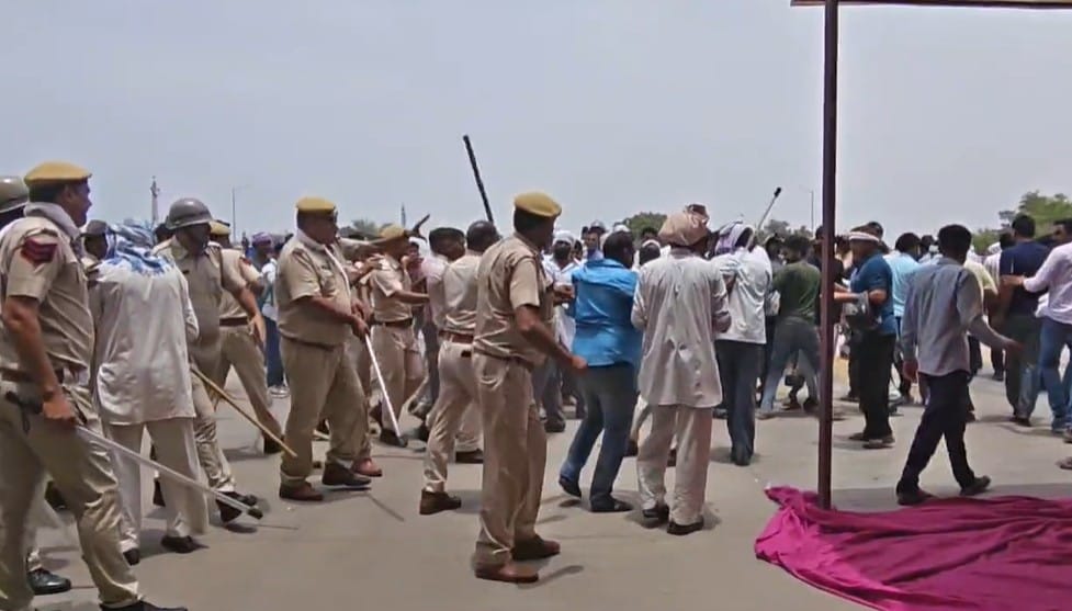 Agitation intensifies outside Gothra cement factory in Jhunjhunu