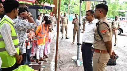 Lalitpur: TET exam begins under tight security; police personnel deployed at centers.
