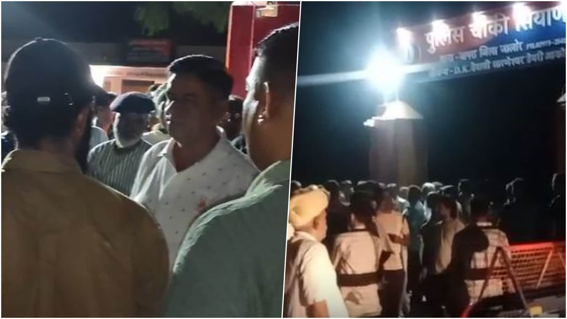 भाजपा युवा मोर्चा के जिला प्रवक्ता पर हमले के विरोध में सड़क जाम