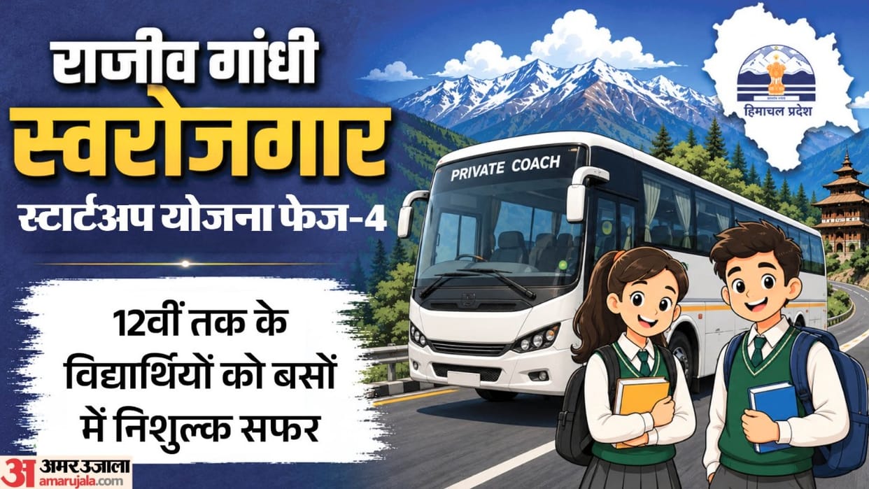 Free bus travel for students up to Class 12; benefits available under the Rajiv Gandhi Self-Employment Startup