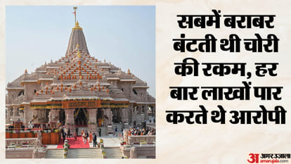 अयोध्या के राम मंदिर में चढ़ावा चोरी।
