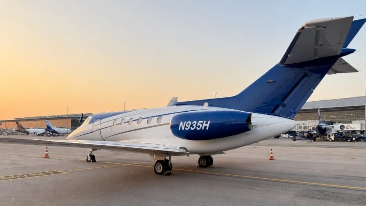 ED auctions seized aircraft Hawker 800A in Falcon scam
