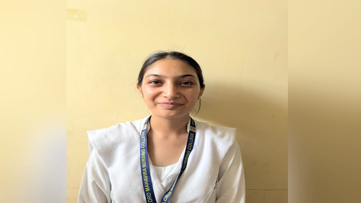 Himachal: Gitanjali ranks first in the state in the B.Sc. Nursing third semester; Atal University, Nerchowk de