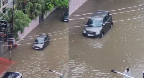 Rain wreaks havoc in Kanpur Areas from Chakeri to Kakadev submerged CM Grid roads turn hazardous