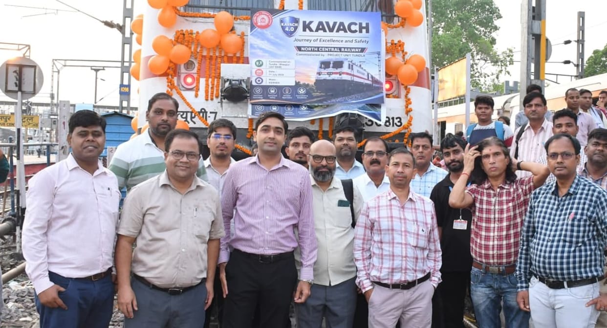 Kanpur Kavach 4.0 launched on Tundla-Panki rail section trains to run at speeds of 130 kmph