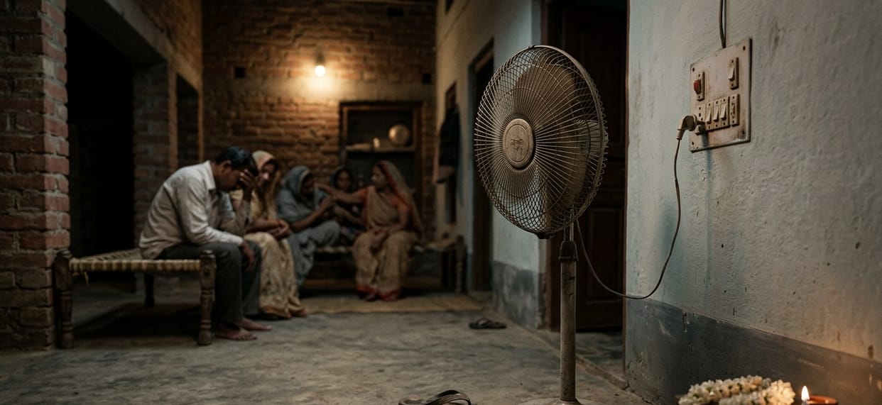 Elderly couple dies a tragic death due to electric shock; accident occurred while plugging in a fan