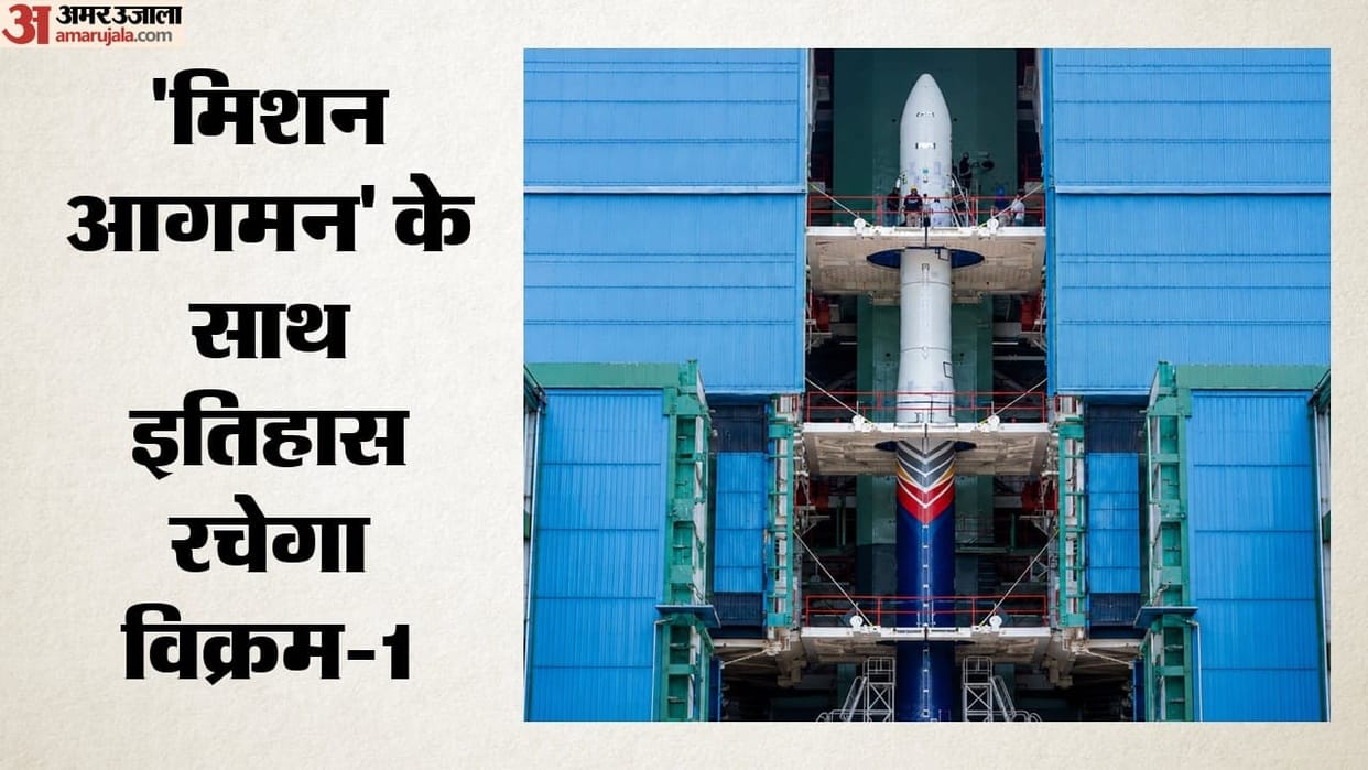 skyroot aerospace vikram 1 rocket launch aagman mission india first private orbital rocket space centre