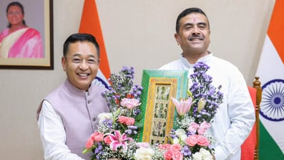 सीएम शुभेंदु से मिले सीएम प्रेम तमांग