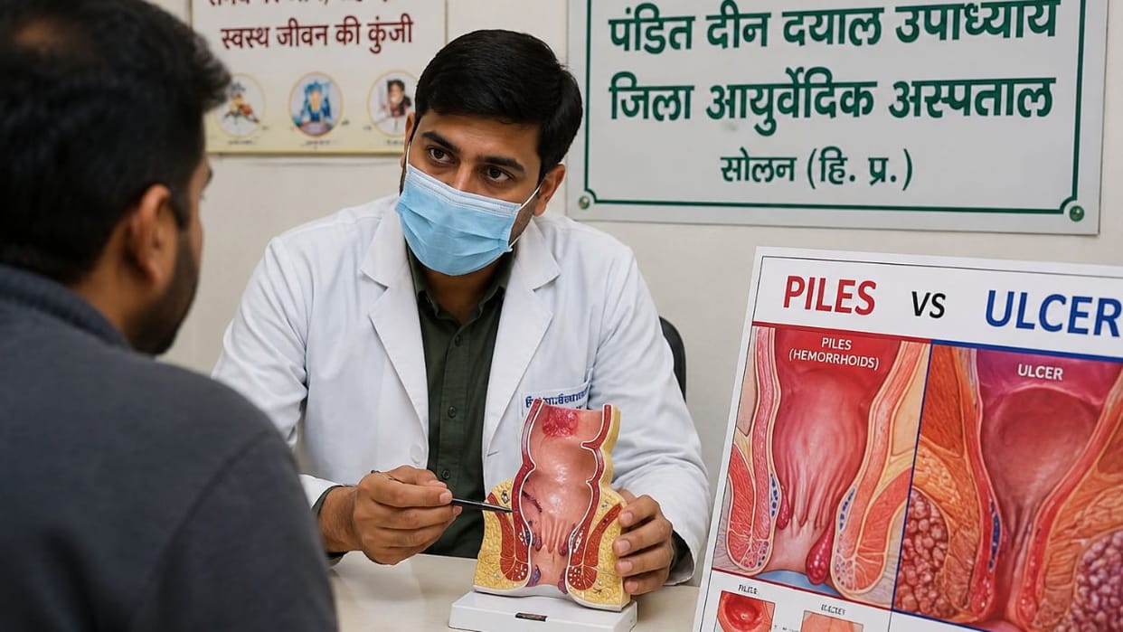 solan patients treated for piles diagnosed with severe ulcer at ayurvedic hospital