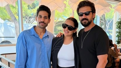 Sonakshi Sinha and Zaheer Iqbal Got unique panting In Special Gife which has gayatri mantra and kalma both