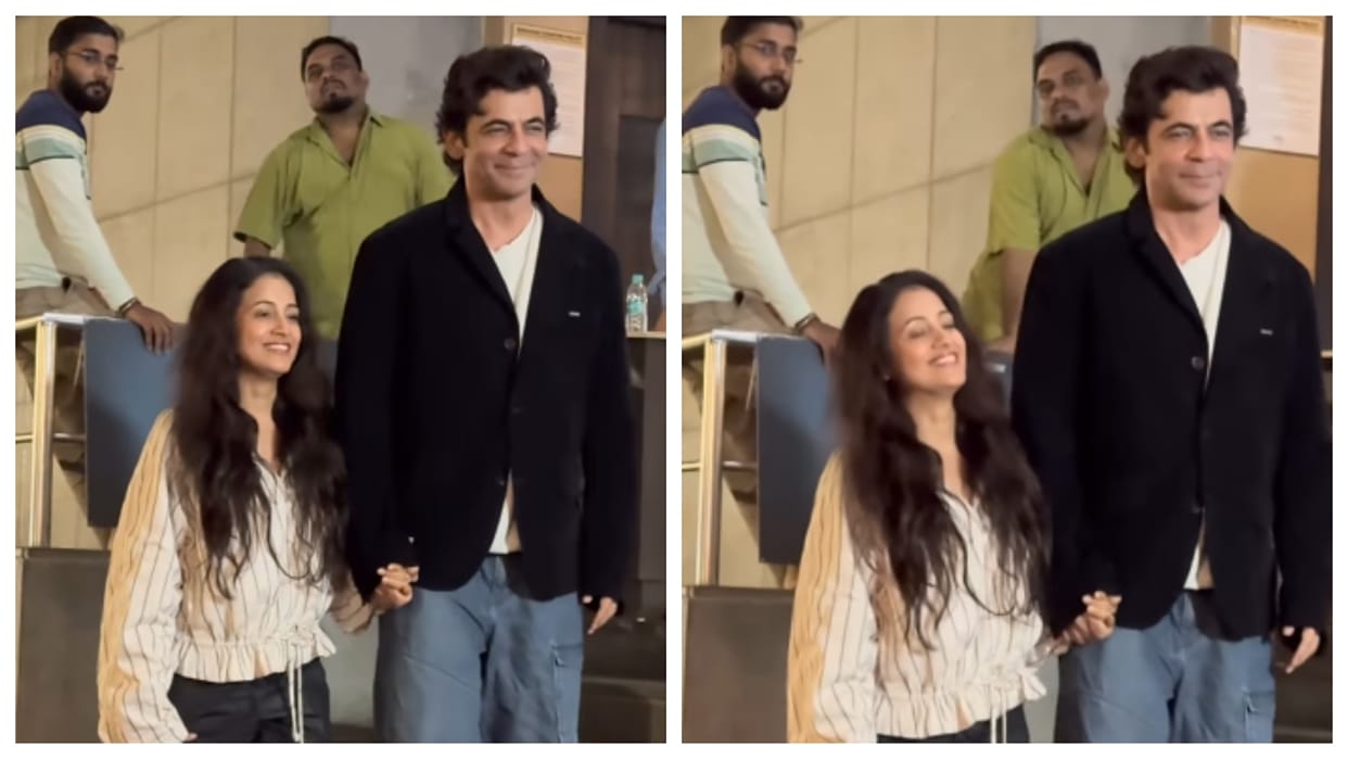 Sunil Grover Makes Rare Appearance With Wife Aarti Grover Watch Viral Video fans reaction