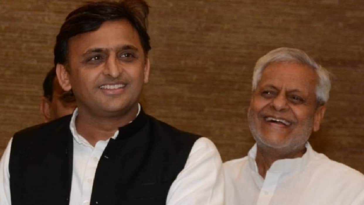 UP: Senior SP leader Rajendra Chaudhary's health deteriorates; SP chief Akhilesh Yadav visits Lucknow's Civil