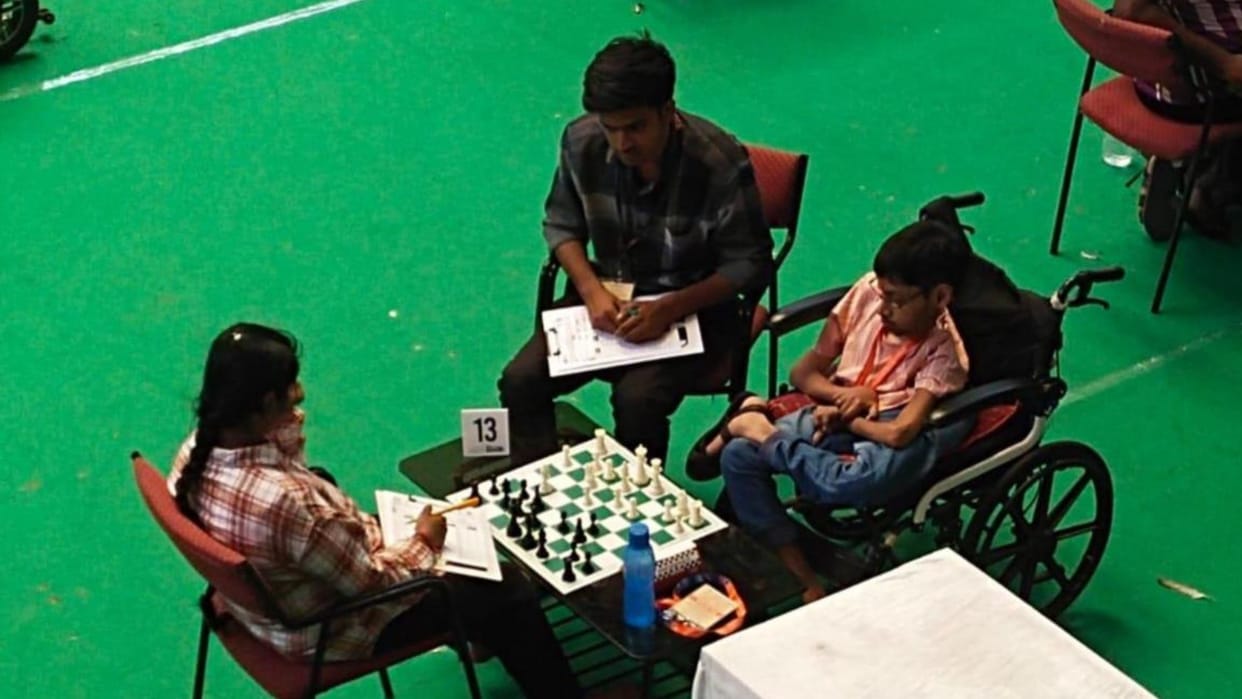 Akshat became Kashi first internationally rated differently-abled chess player  by winning silver medal
