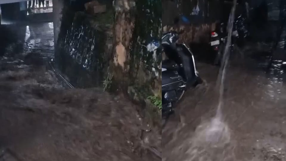 Torrential Rains in narayanbagar conditions worsen again flooding college gate wounds of disaster heal