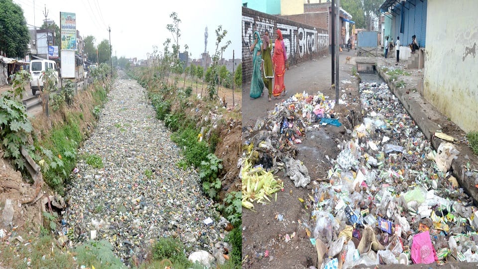 condition of drains in Aligarh